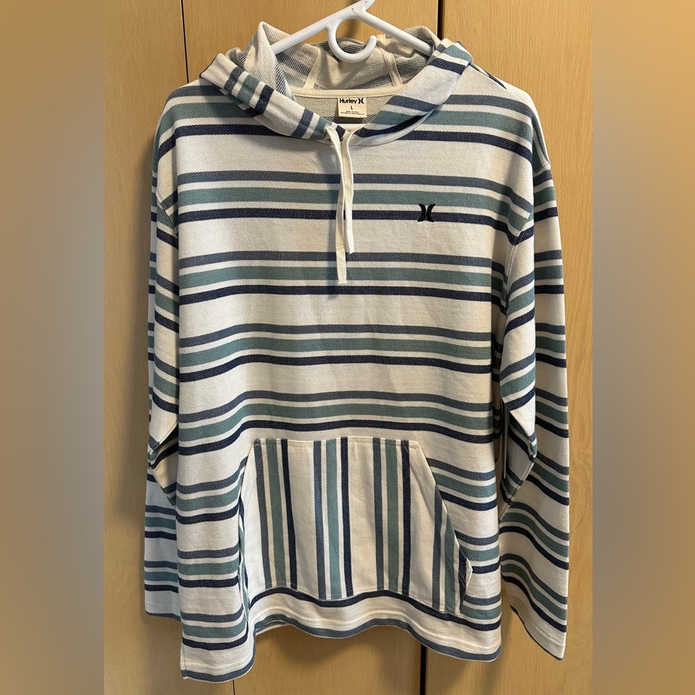 Hurley Hooded Poncho/Pullover in Artillery Stripe - NWT